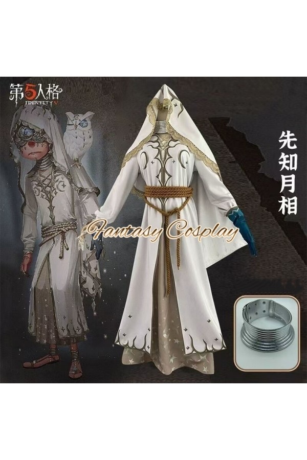 Identity V Seer Lunar Phase White Cosplay Costume